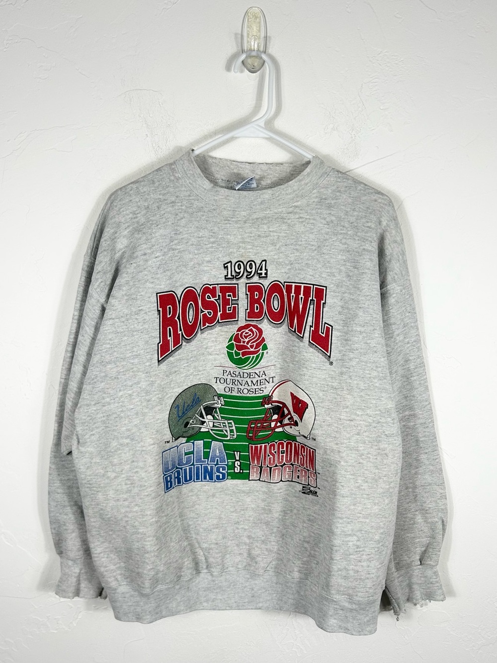 👁️ Vintage 1994 Rose Bowl UCLA Bruins vs Wisconsin Badgers Salem Sweatshirt